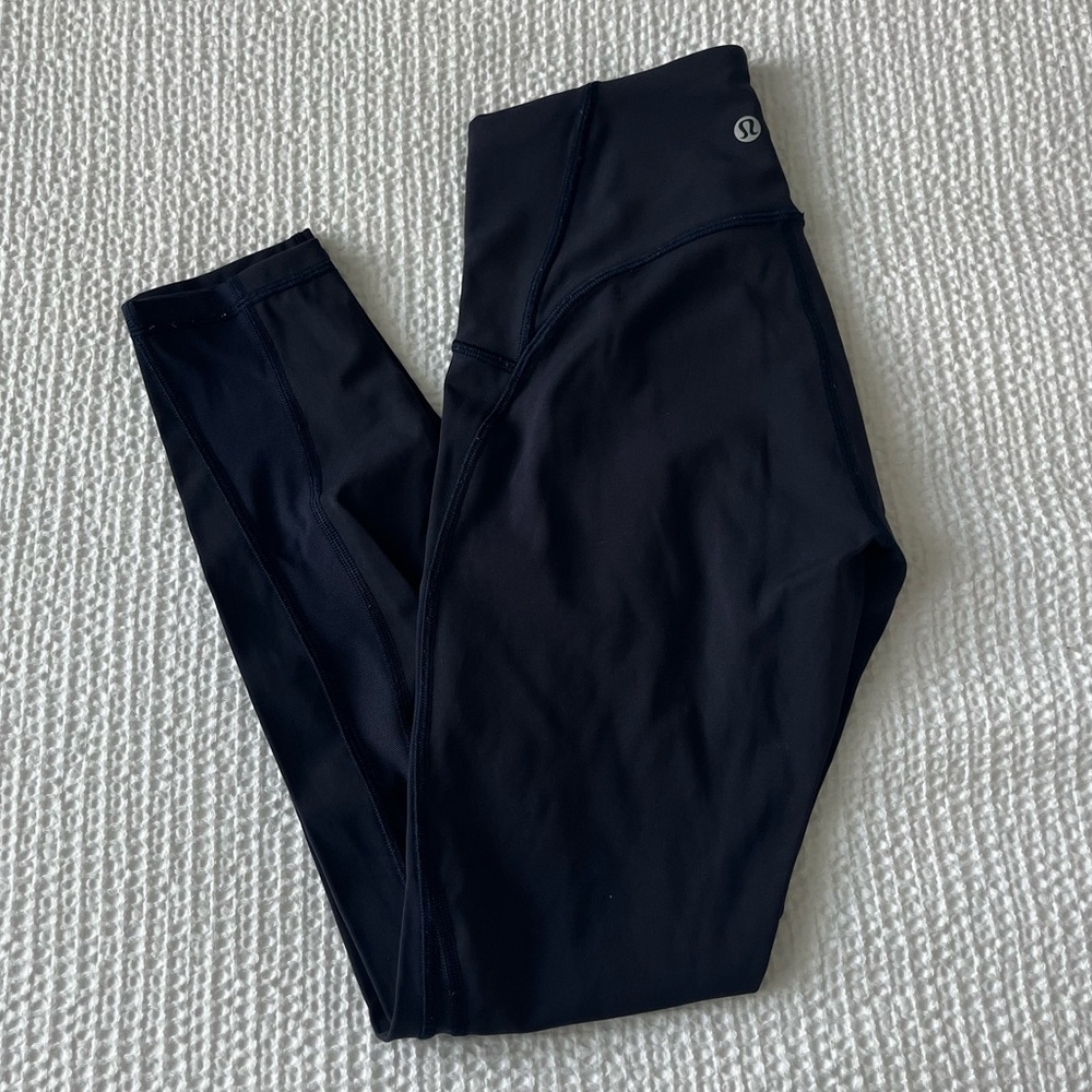 Lululemon wunder under navy leggings 28”